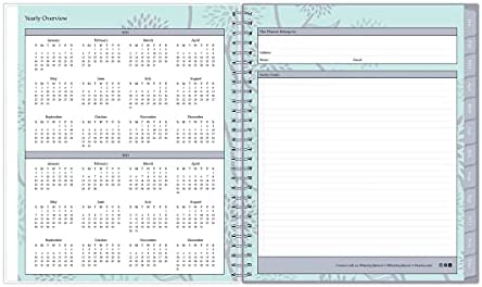 Blue Sky 2022 Monthly Planner, January 2022 - December 2022, 8" x 10", Frosted Flexible Cover, Wirebound, Rue Du Flore (101605-22) - Image 3